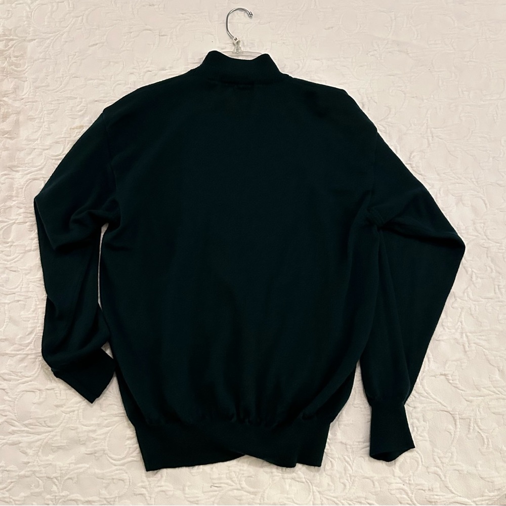 VINTAGE Forrest Green R&R Casuals | MADE IN ITALY | 100% Merino Wool Sweater